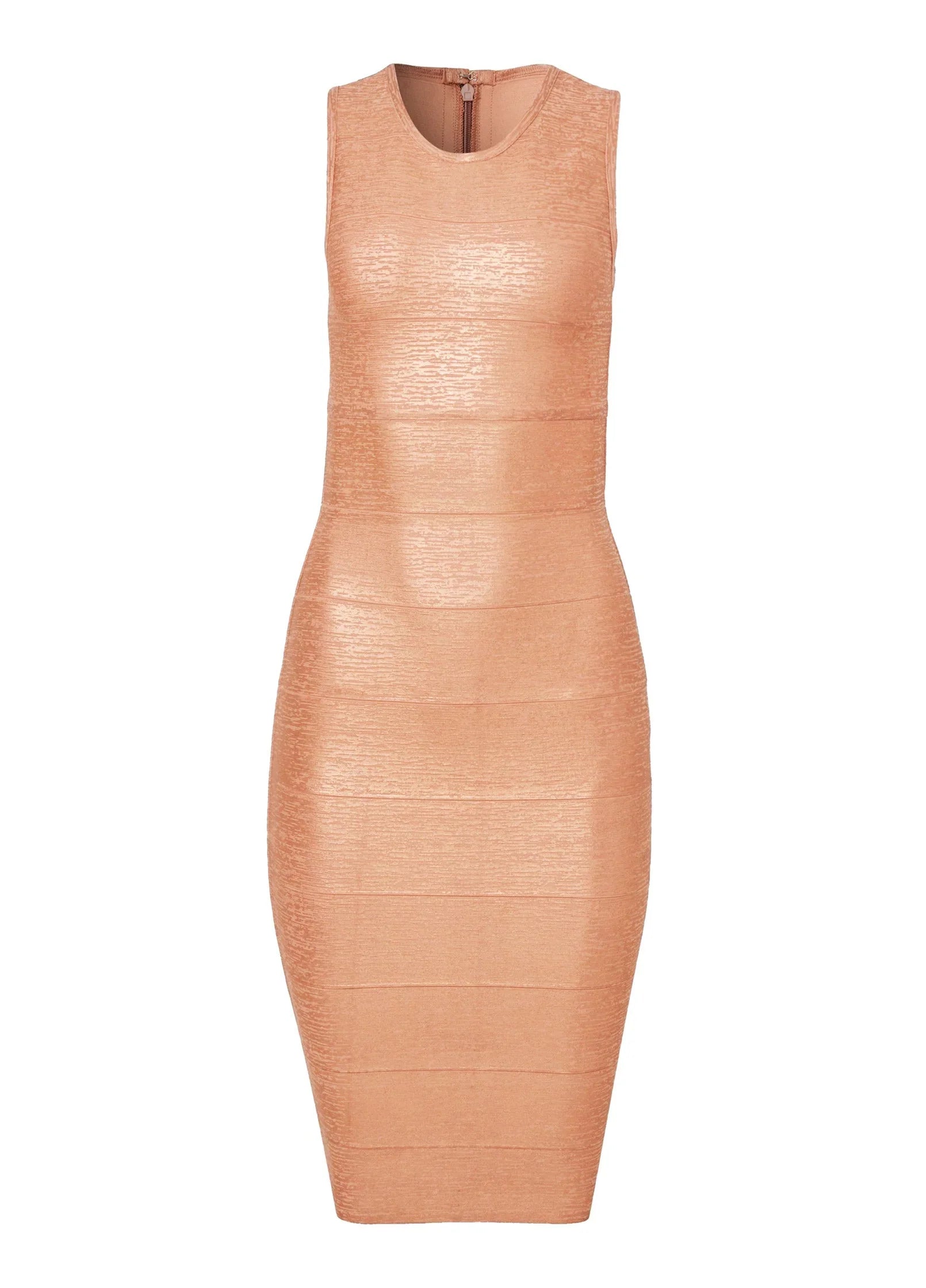 Bandage Mini Dress Rose Gold