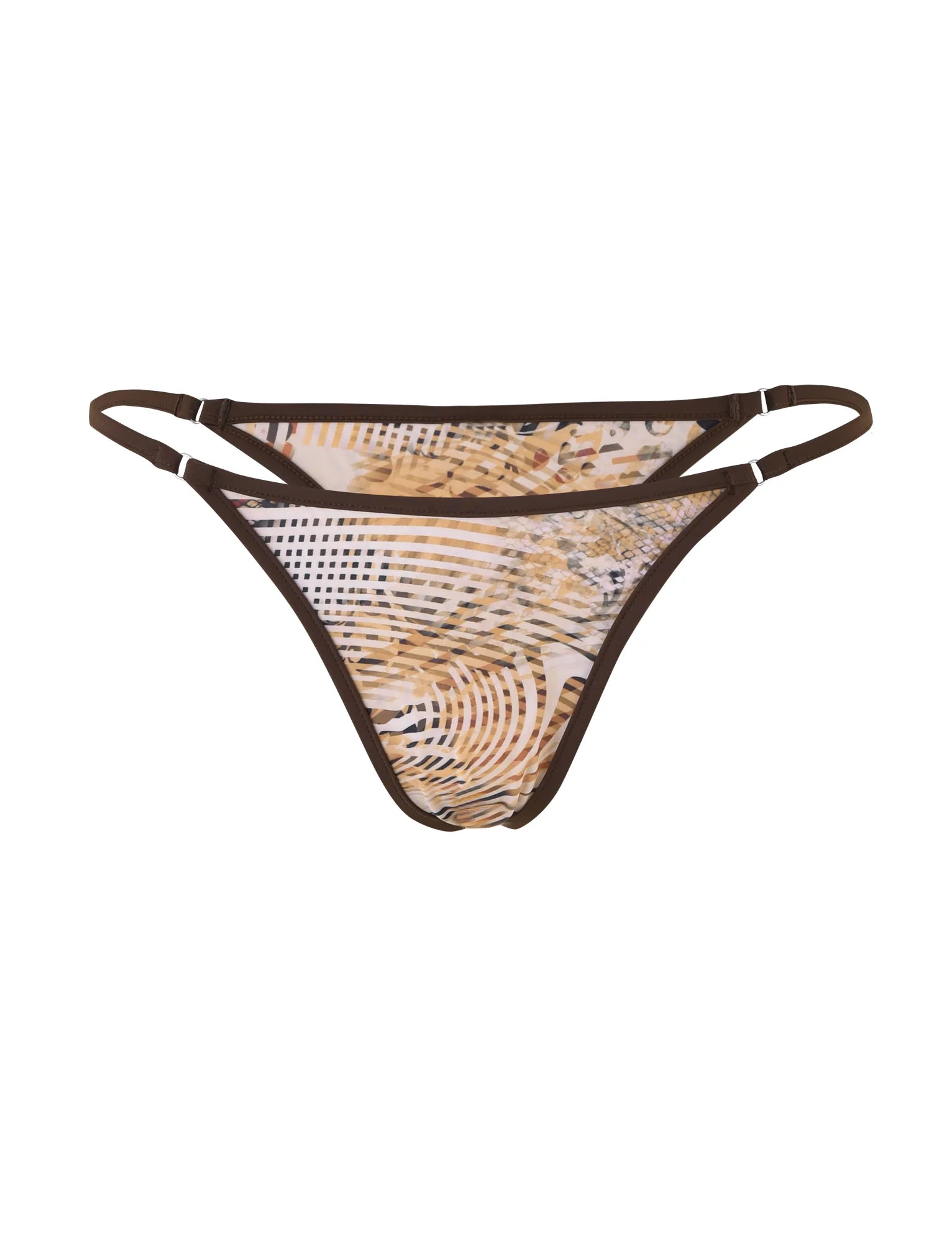 DIANA BIKINI BOTTOM NEUTRAL ANIMAL ANIMAL MARBLE