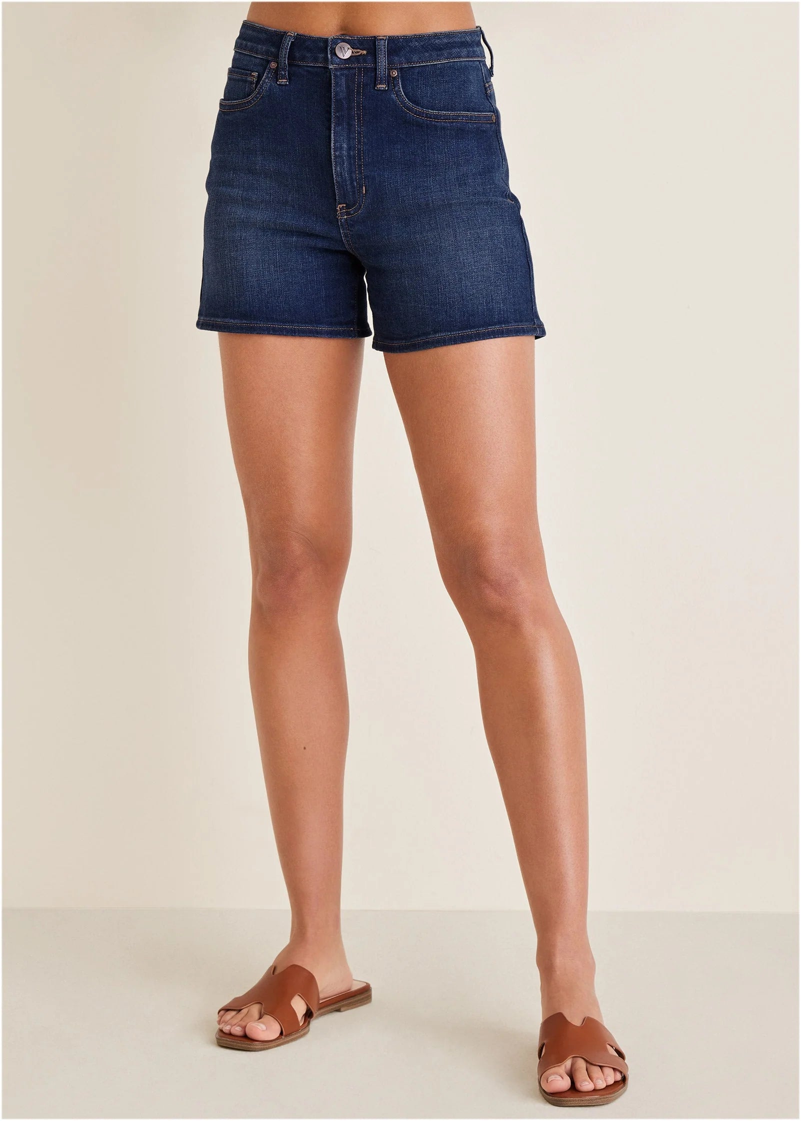 Naomi Denim Shorts Dark Wash