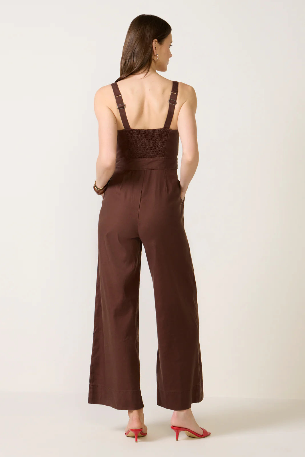 Nicole Stretch Linen Jumpsuit