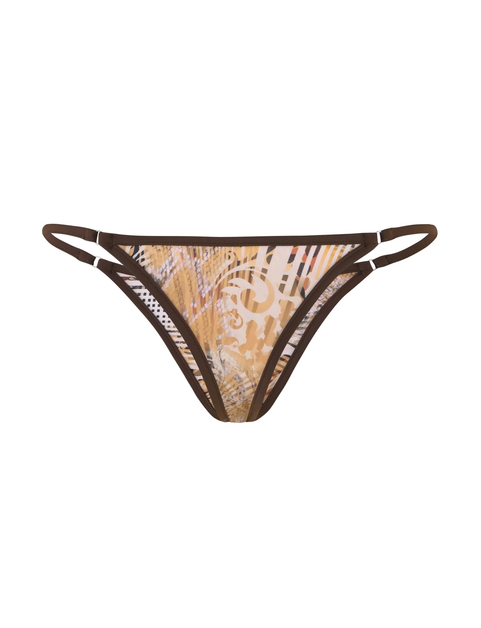DIANA BIKINI BOTTOM NEUTRAL ANIMAL ANIMAL MARBLE