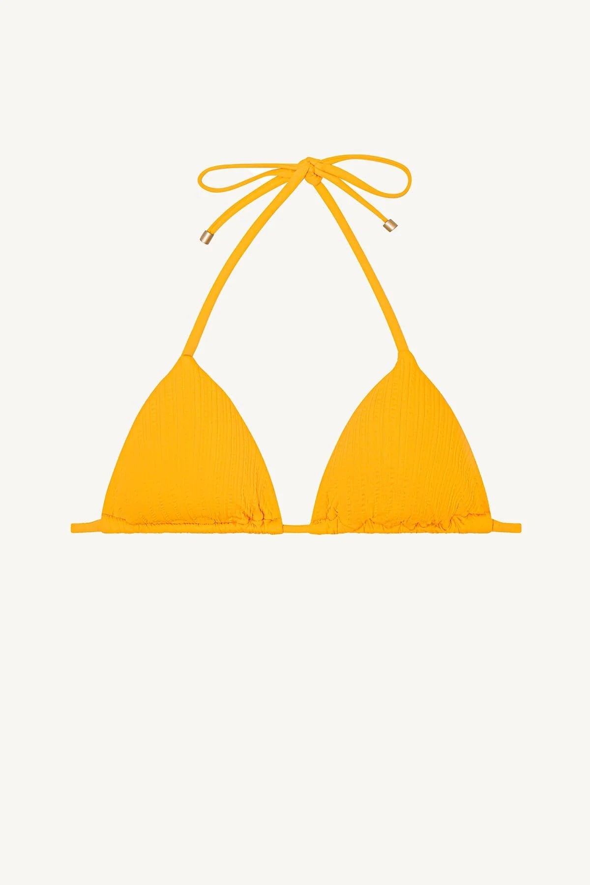 Gia Triangle Top Sunflower Pucker Rib