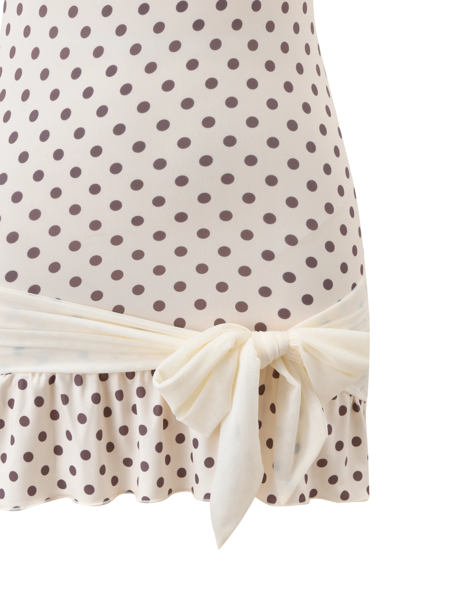 TOVE MINI DRESS WHITE POLKA DOT