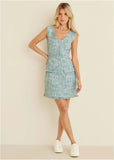 Terrace Tweed Mini Dress Blue Multi