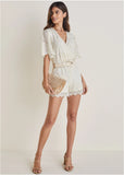 Lace Romper Cream