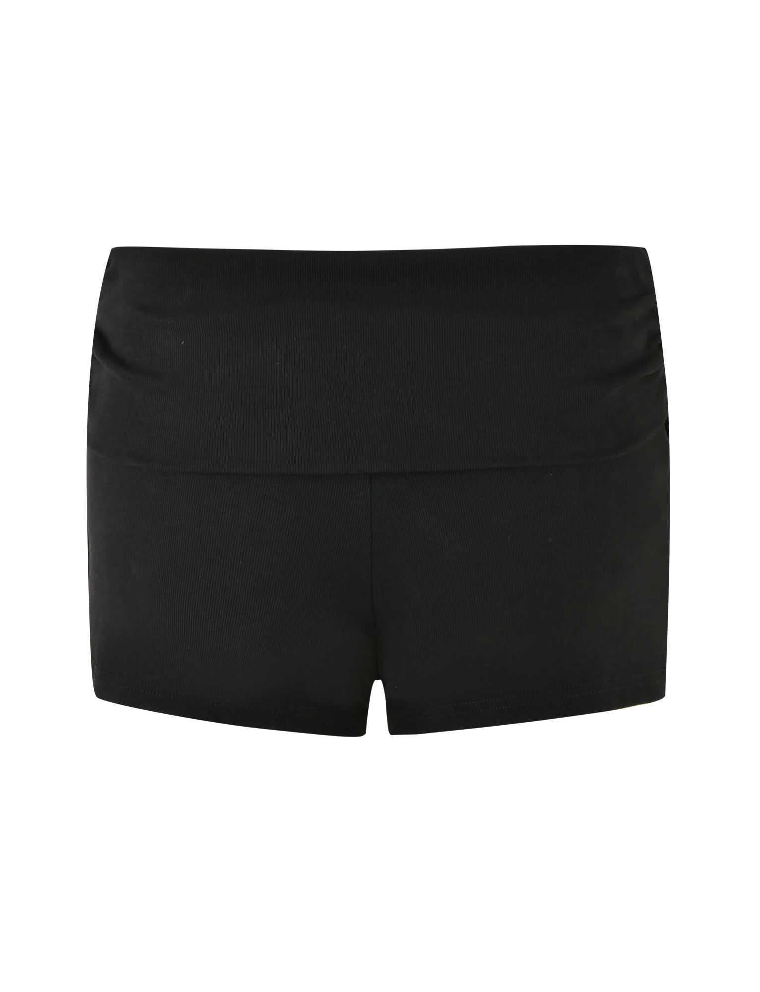 KARINA RIB SHORT BLACK