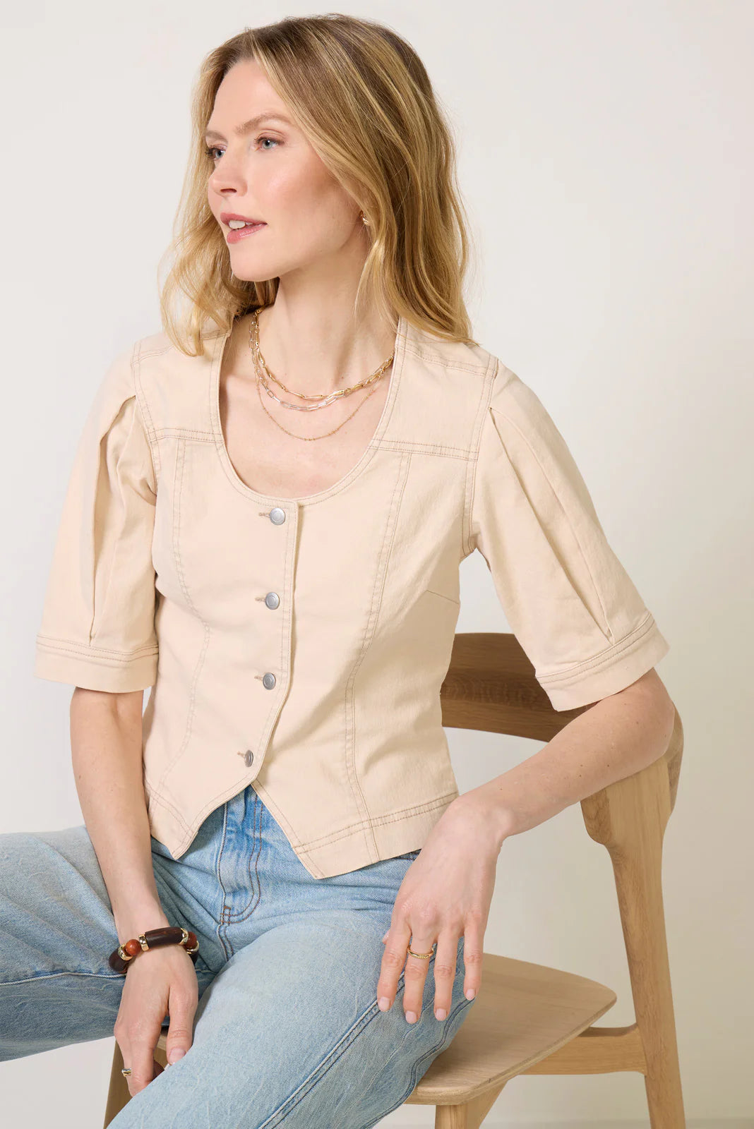 Ingrid Denim Top