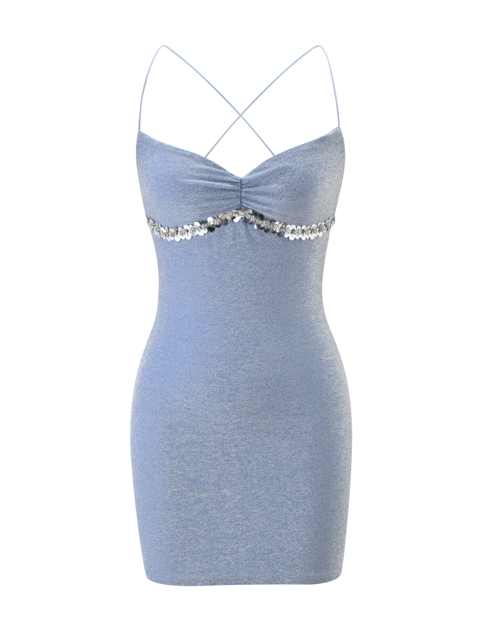 ALIA MINI DRESS BLUE