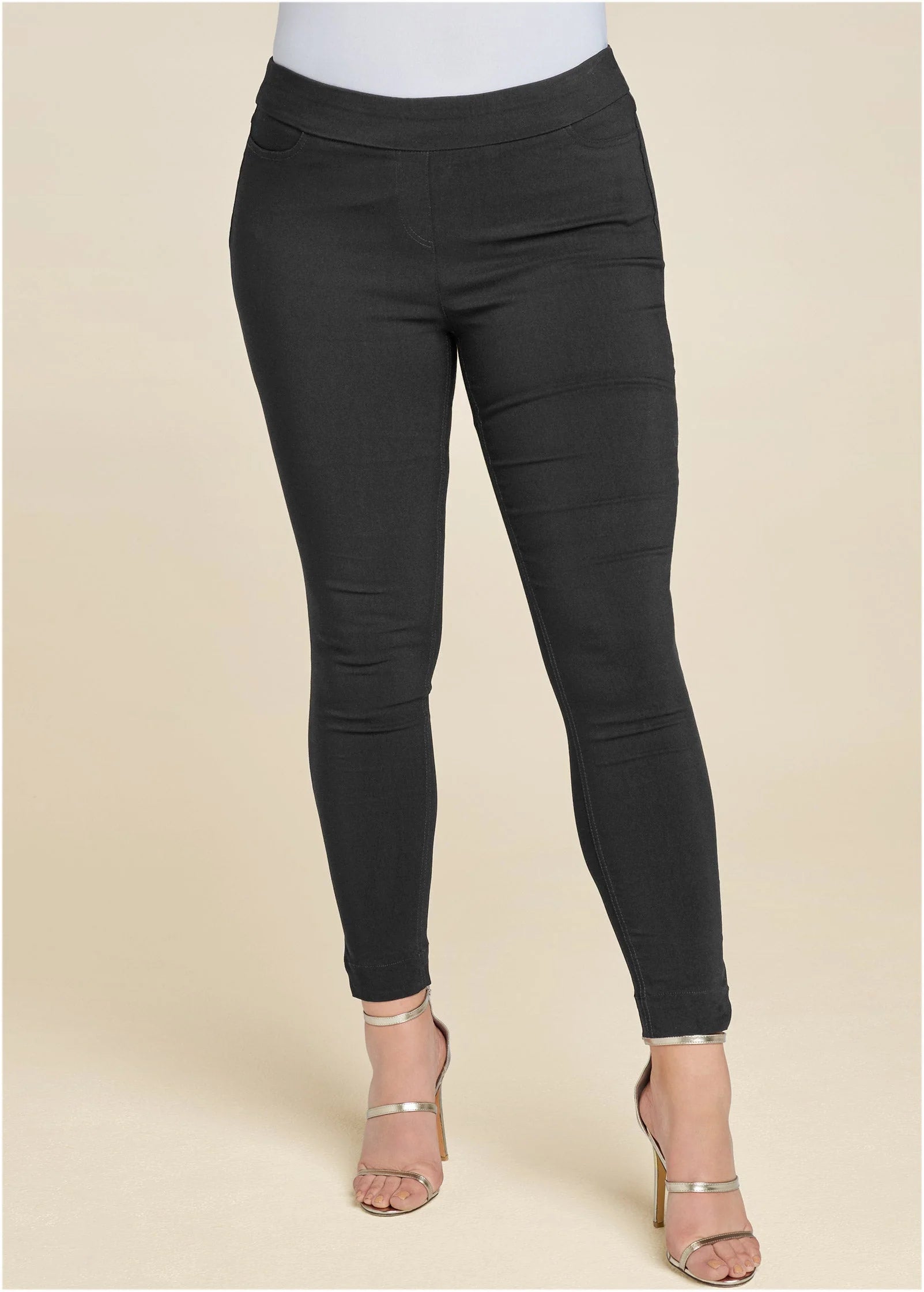 Slimming Stretch Jeggings Black