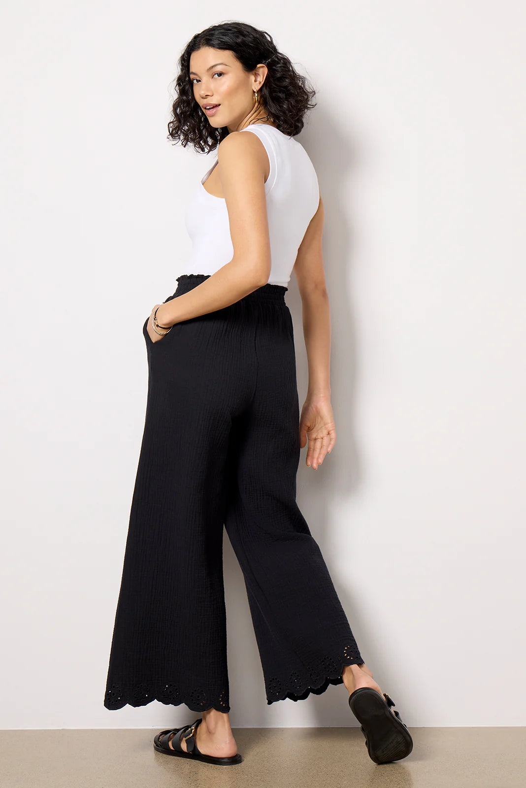 Eden Gauze Eyelet Pant