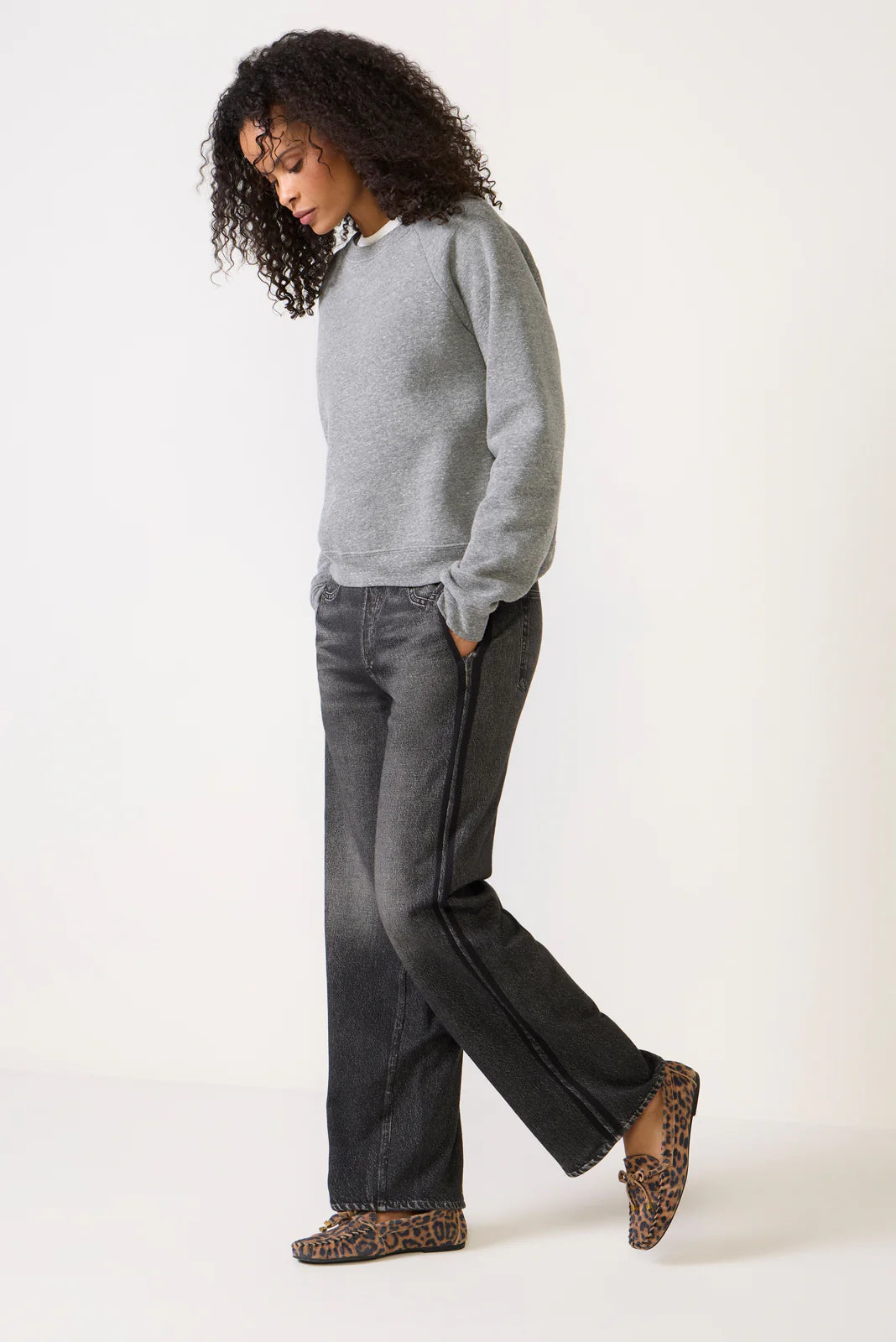 Miramar Terry Wide Leg Track Pant