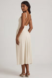Modal A Line Midaxi Dress in Ivory
