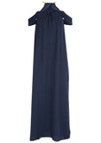 Cold Shoulder Maxi Dress Navy