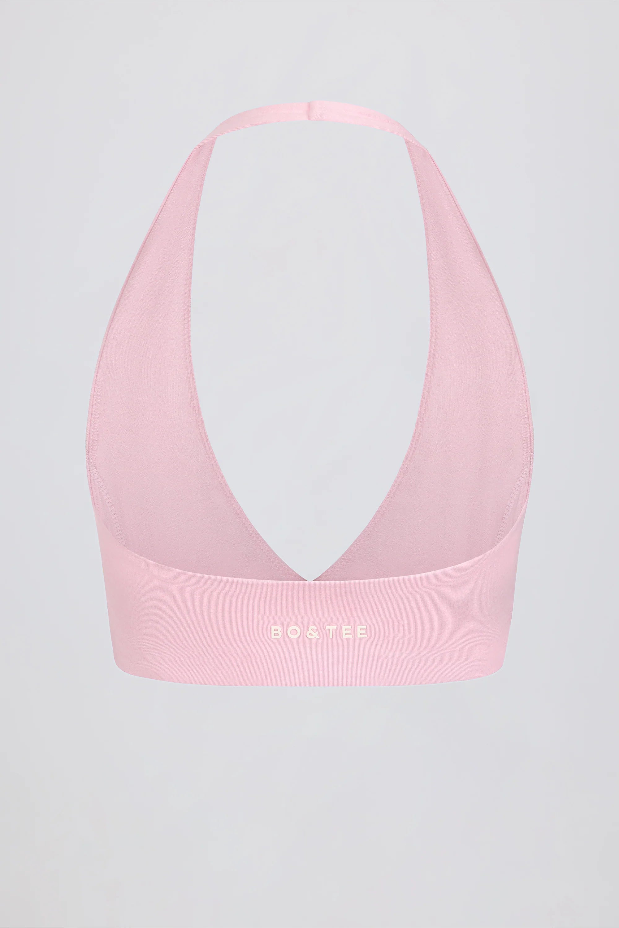 Brushed Jersey V Neck Sports Bra in Bloom