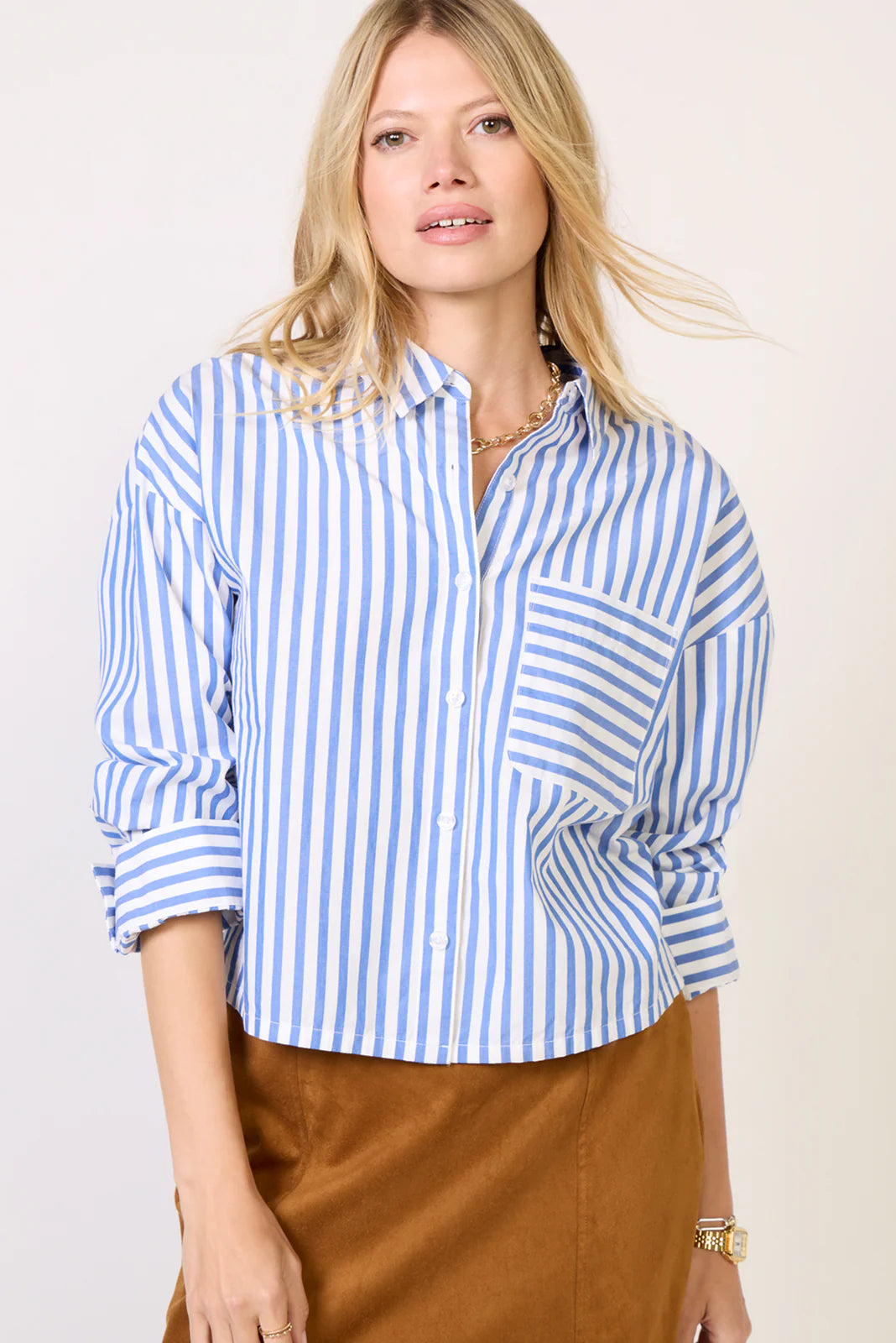 Aiden Crop Shirt