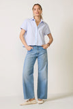 Boxy Crop Short Sleeve Shirt