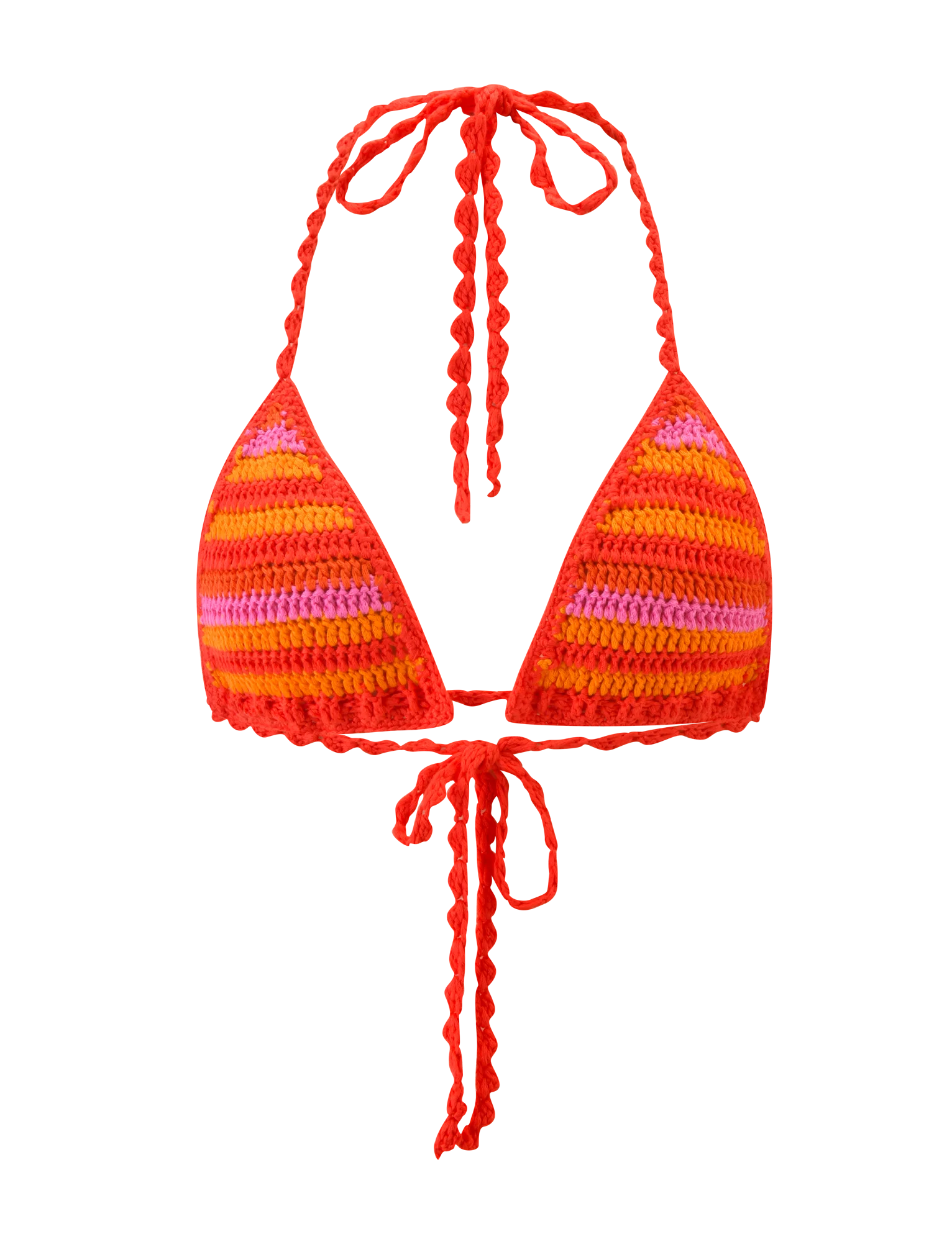 CORA BIKINI TOP 20 SUNSET TROPICAL STRIPE