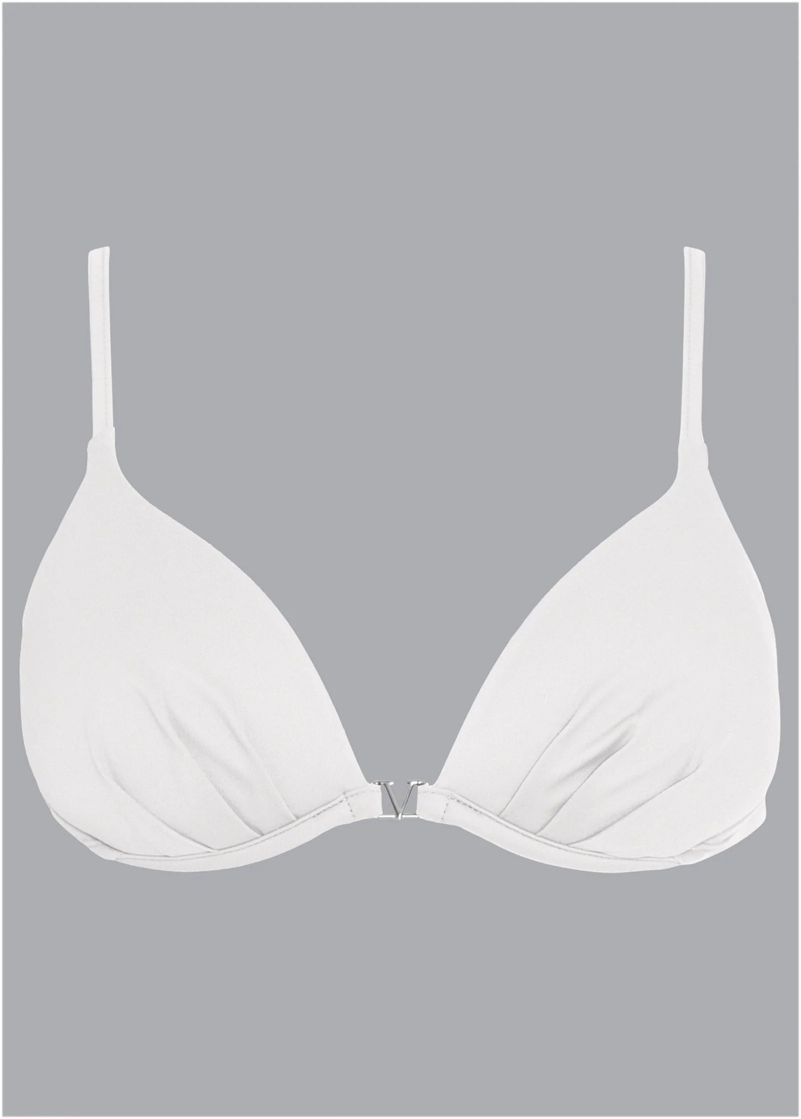 Push Up Bikini Top Pearl White