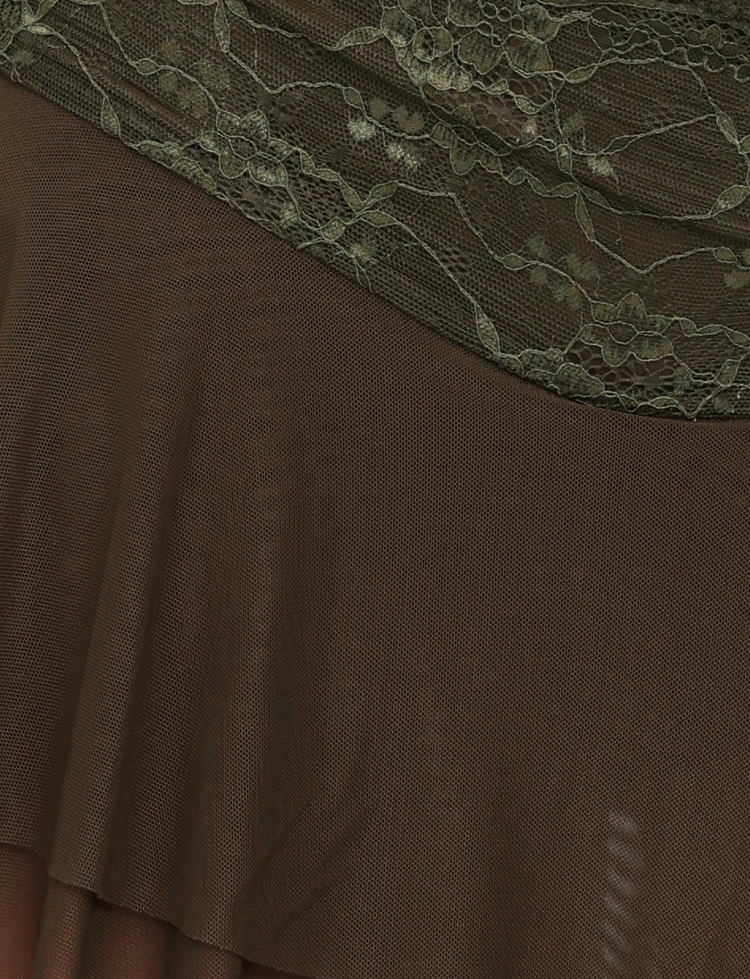 ADELINA MINI SKIRT GREEN KHAKI GREEN IVORY