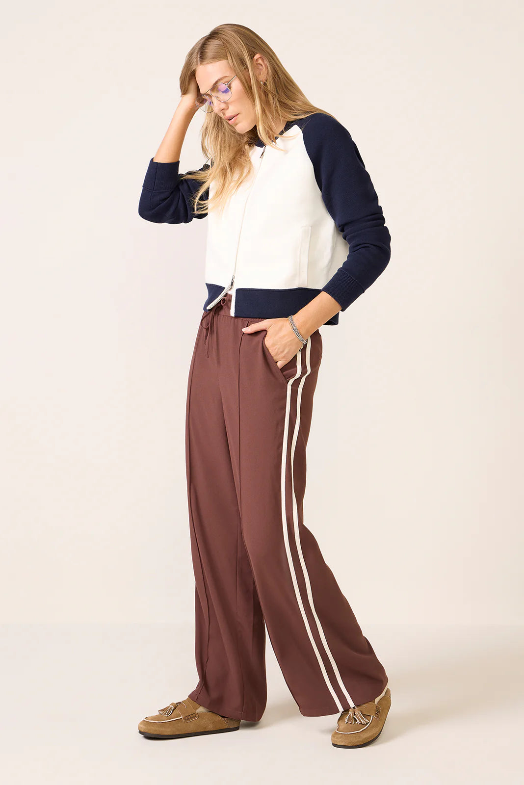 Melissa Colorblock Sweater Bomber