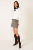 Denim Collared Sweater