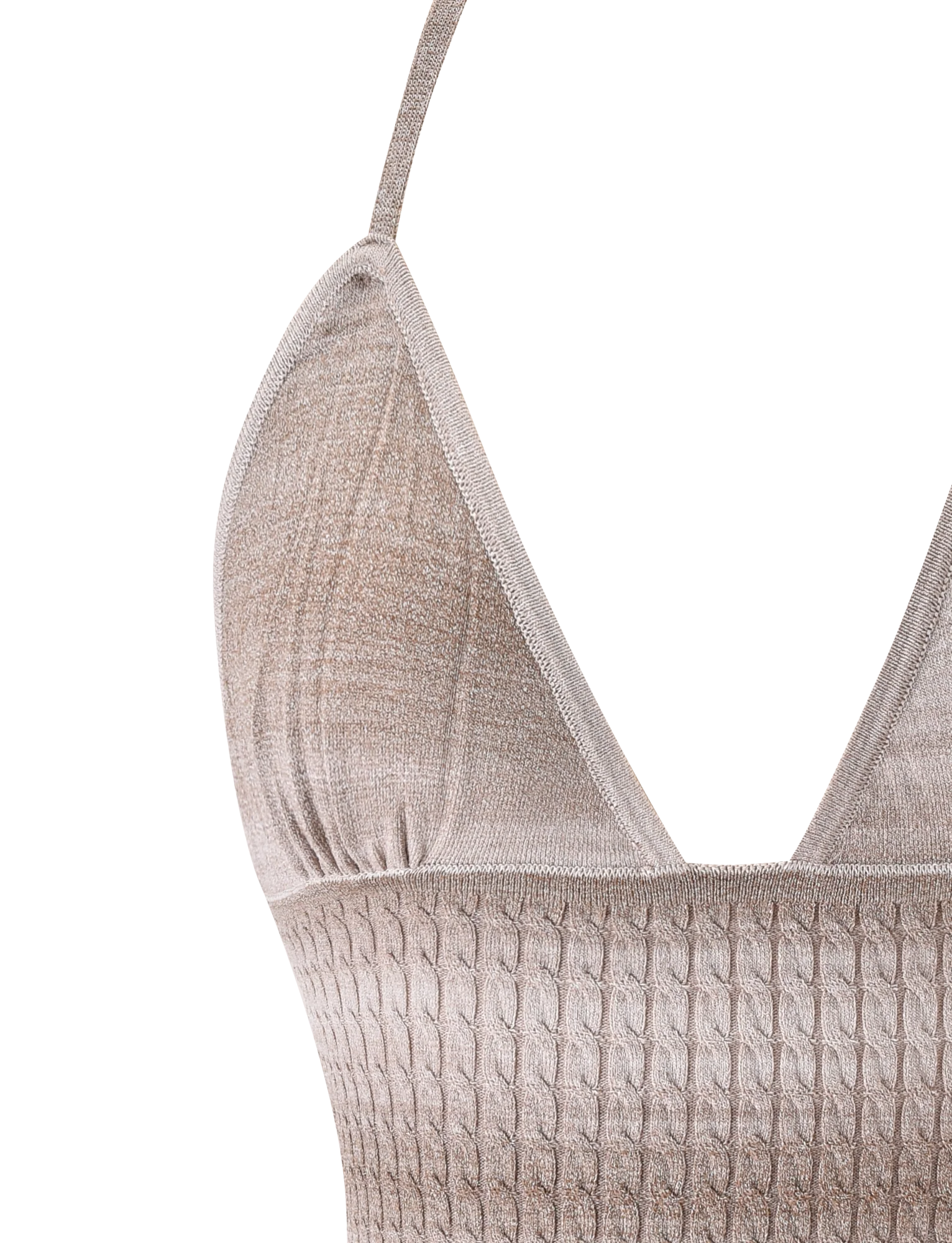MARISSA KNIT CAMI TAUPE OMBRE STRIPE