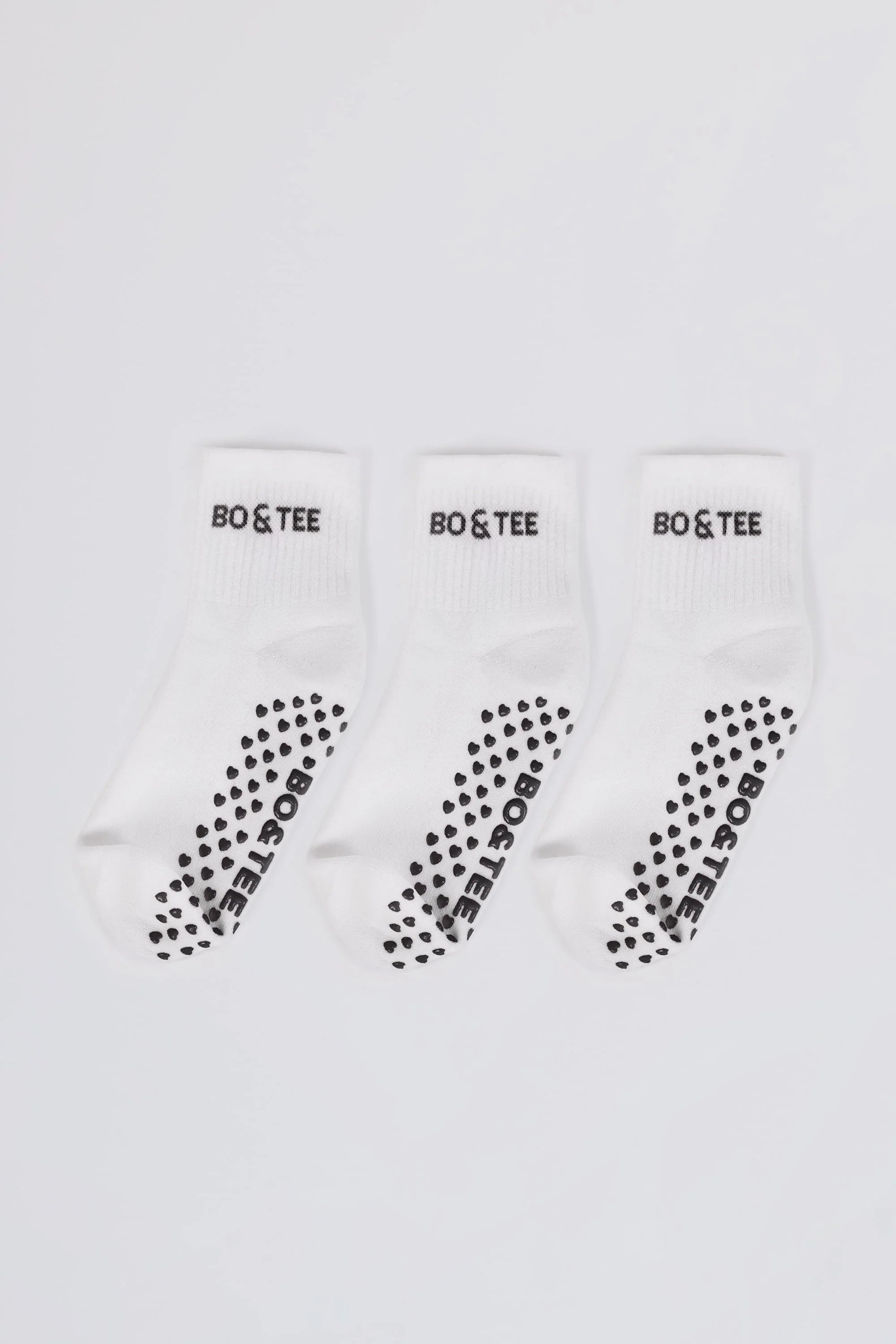 Pilates 3 Pack Socks Bundle in White