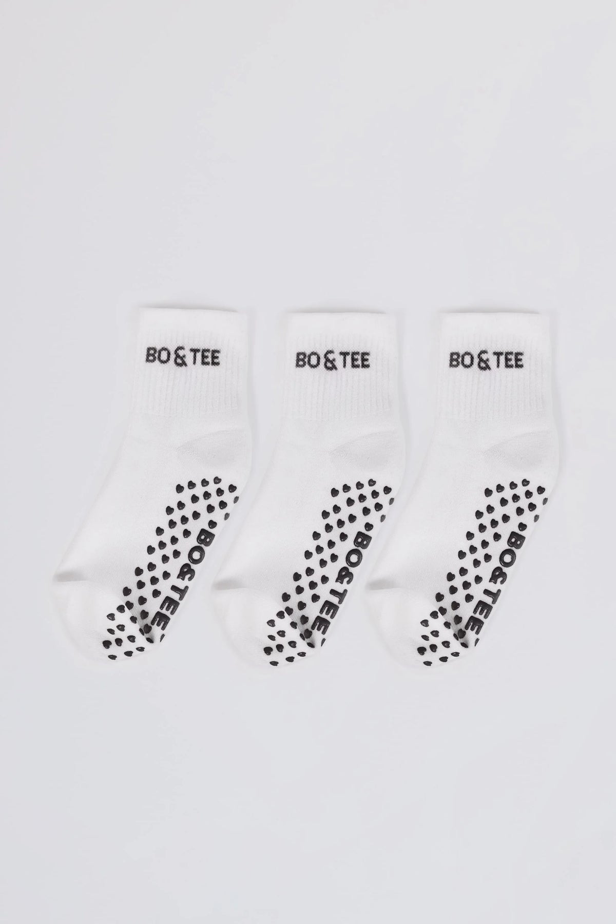 Pilates 3 Pack Socks Bundle in White