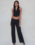 TAMARA PANT BLACK PINSTRIPE
