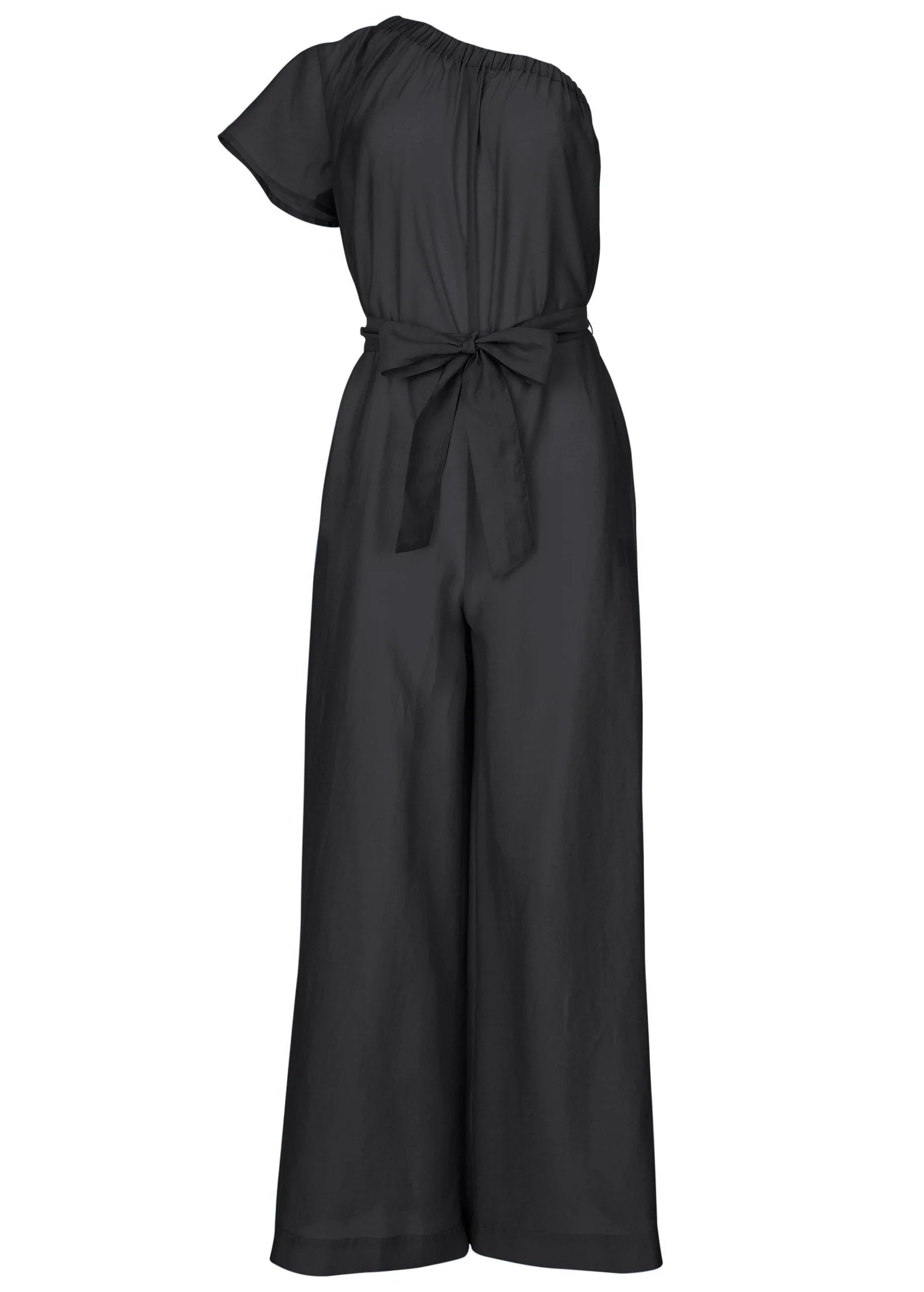One Shoulder Jumpsuit Black