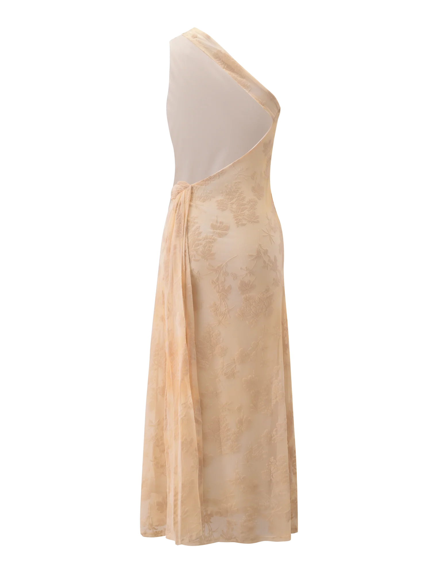 CHARLYSE ONE SHOULDER MAXI DRESS BUTTER YELLOW