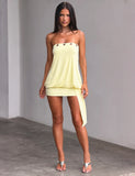 RAVENNA MINI DRESS BUTTER YELLOW