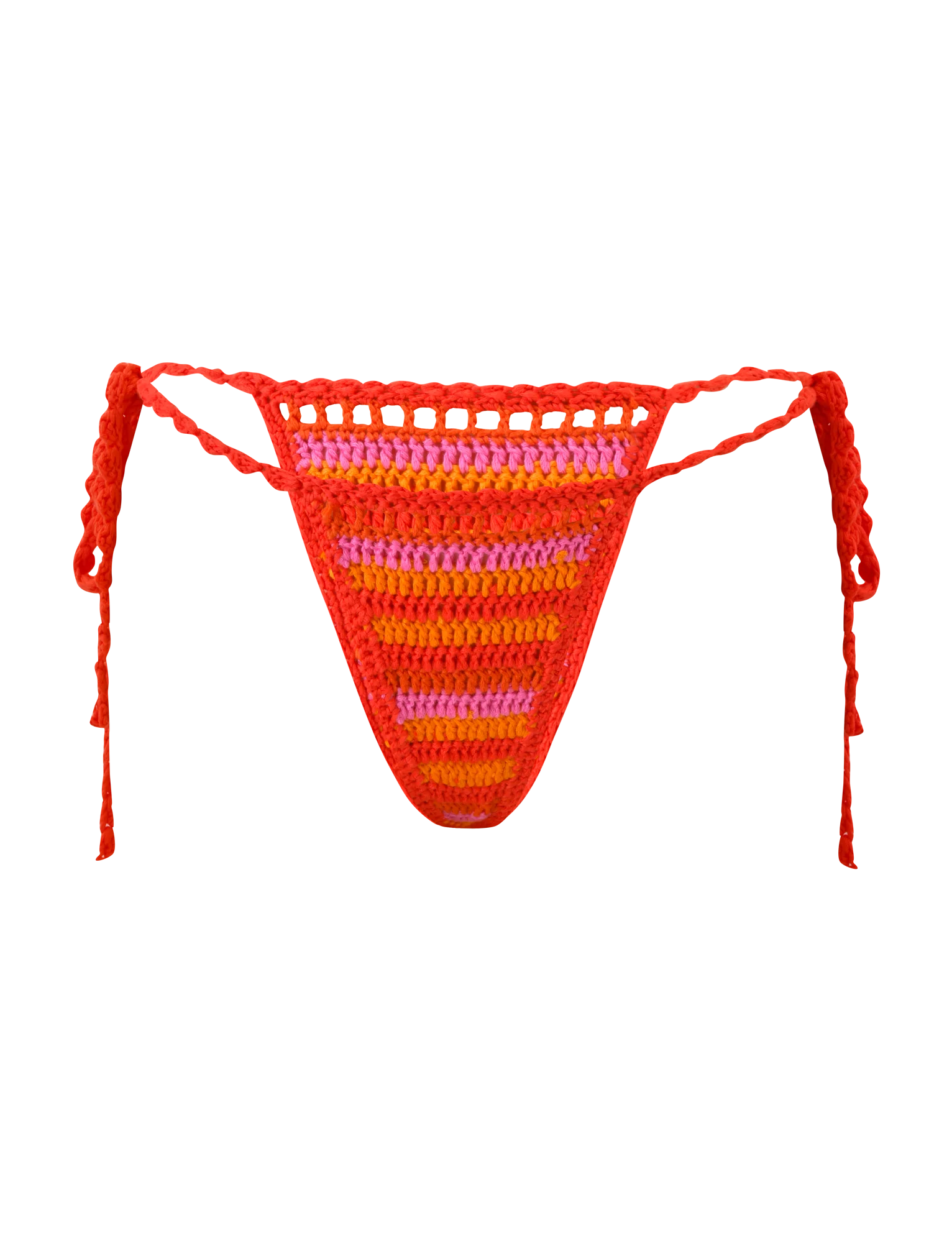 CORA BIKINI BOTTOM SUNSET TROPICAL STRIPE