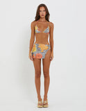 DIANA TWO PIECE BIKINI BOTTOM MULTI LEOPARD ORANGE LEOPARD