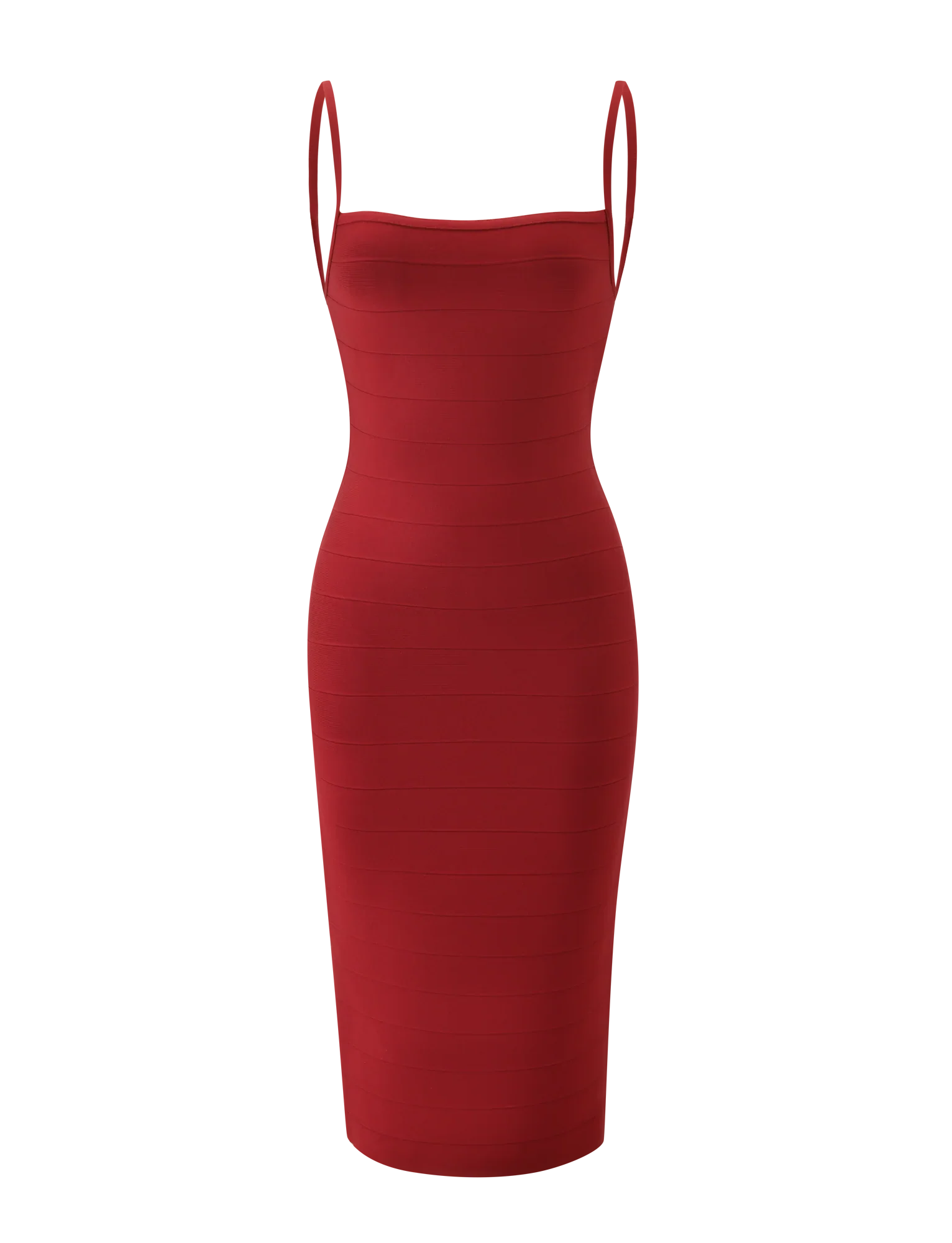 MIDORI MIDI BANDAGE DRESS CHERRY