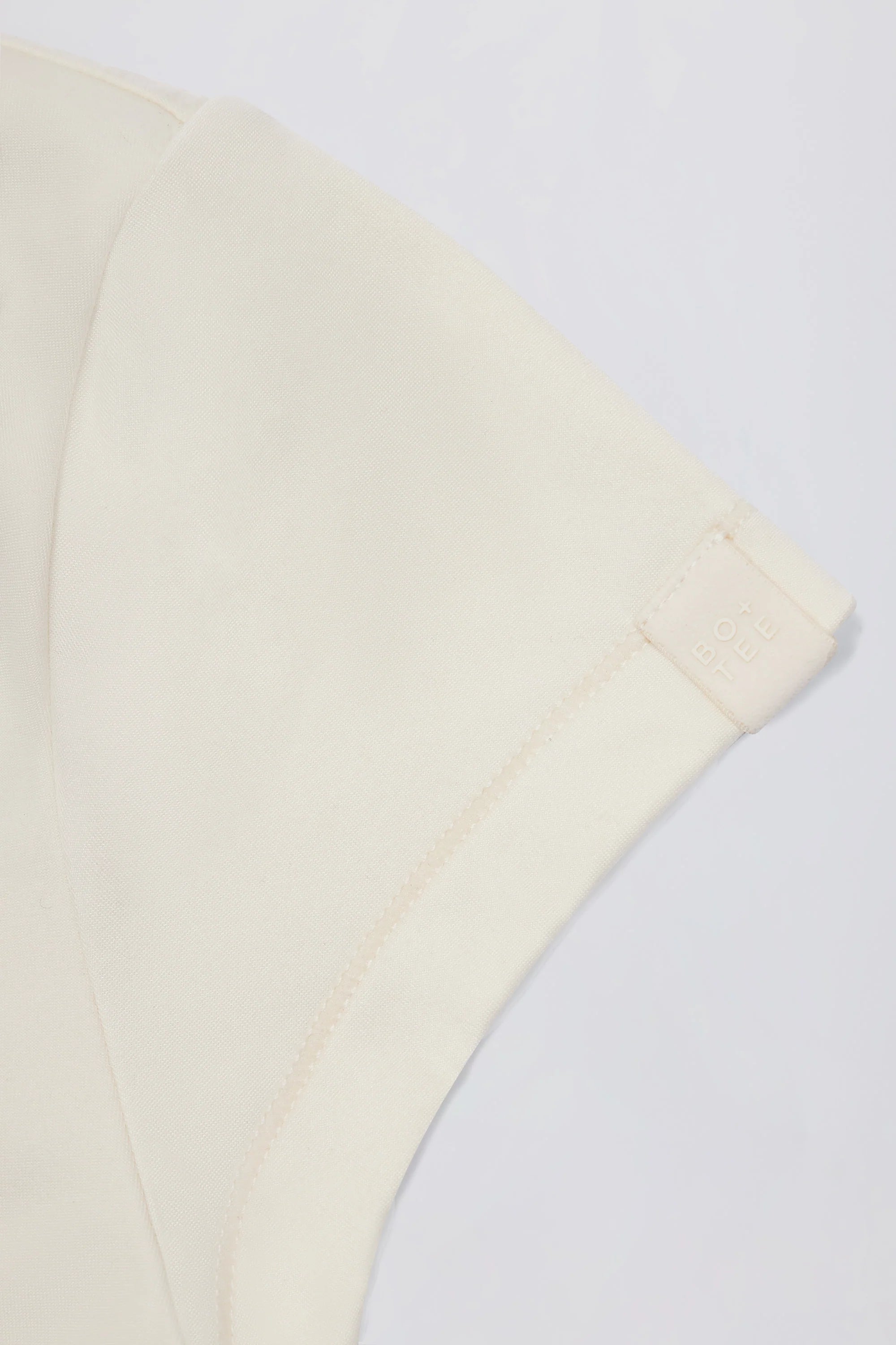Cut Out Longline T Shirt in Oat