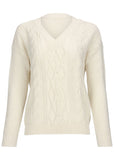 Cable Knit Sweater Off White