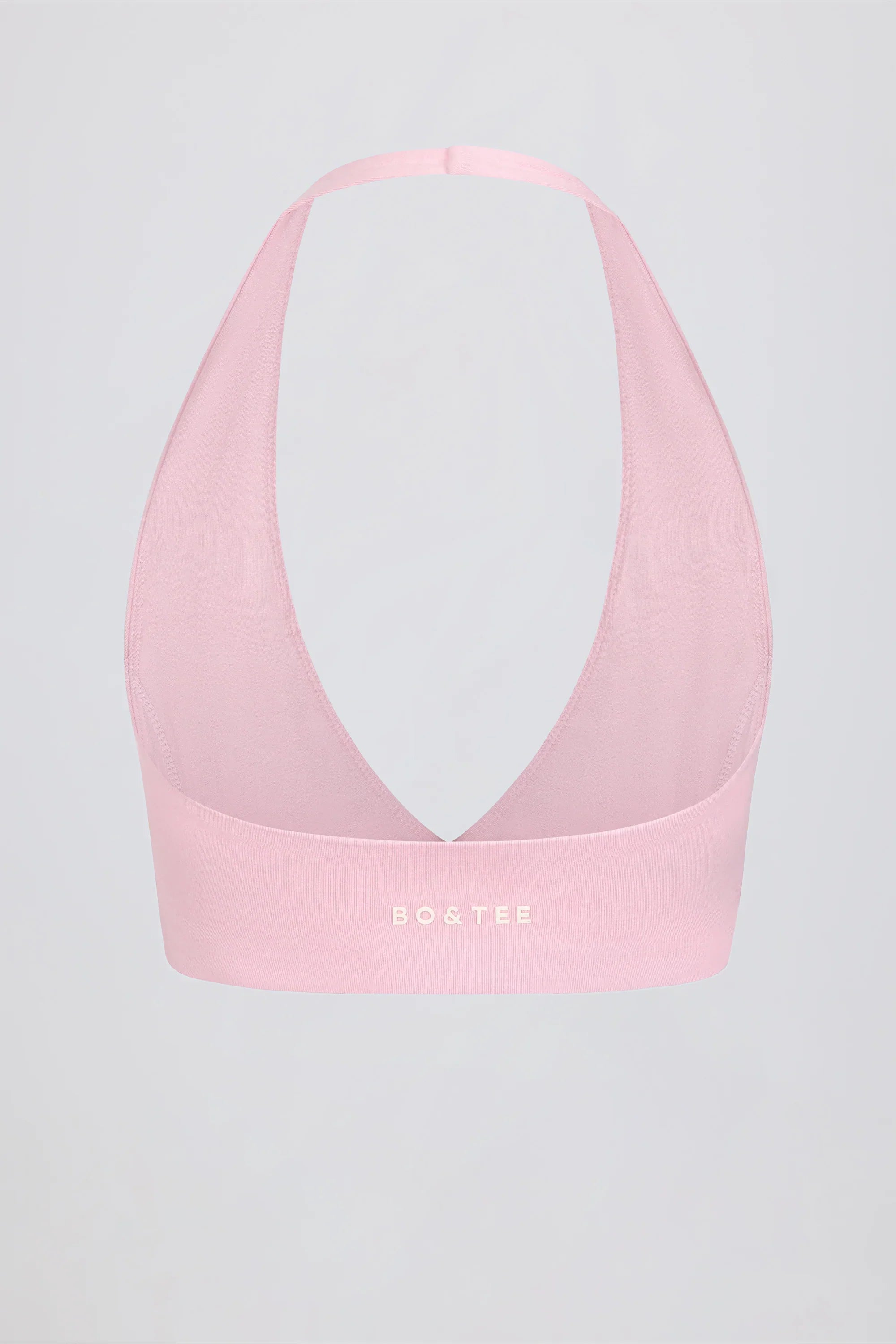Brushed Jersey V Neck Sports Bra in Bloom