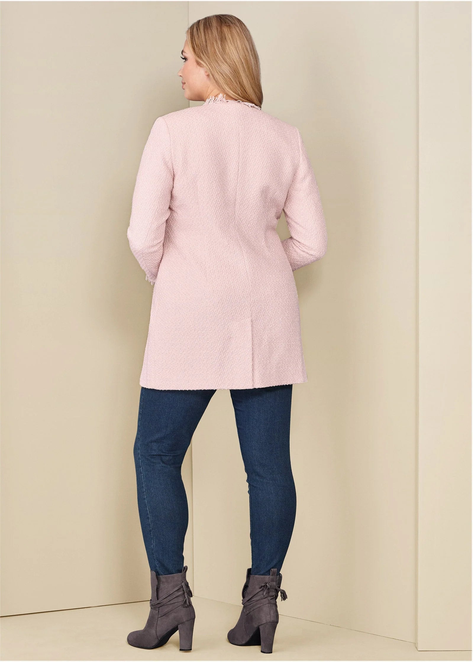 Tweed Jacket Light Pink