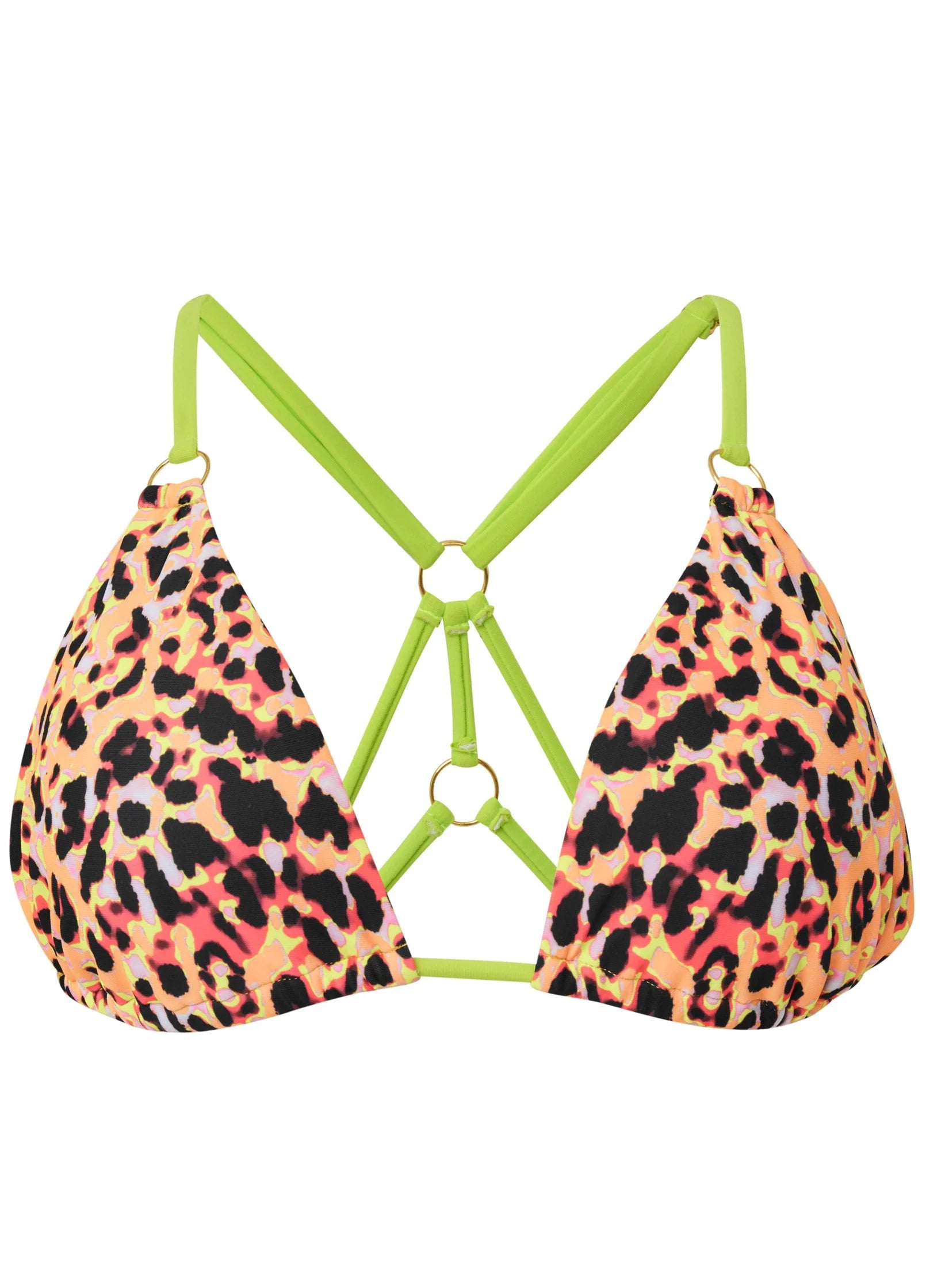 Strappy Ring Triangle Top Feline Fierce