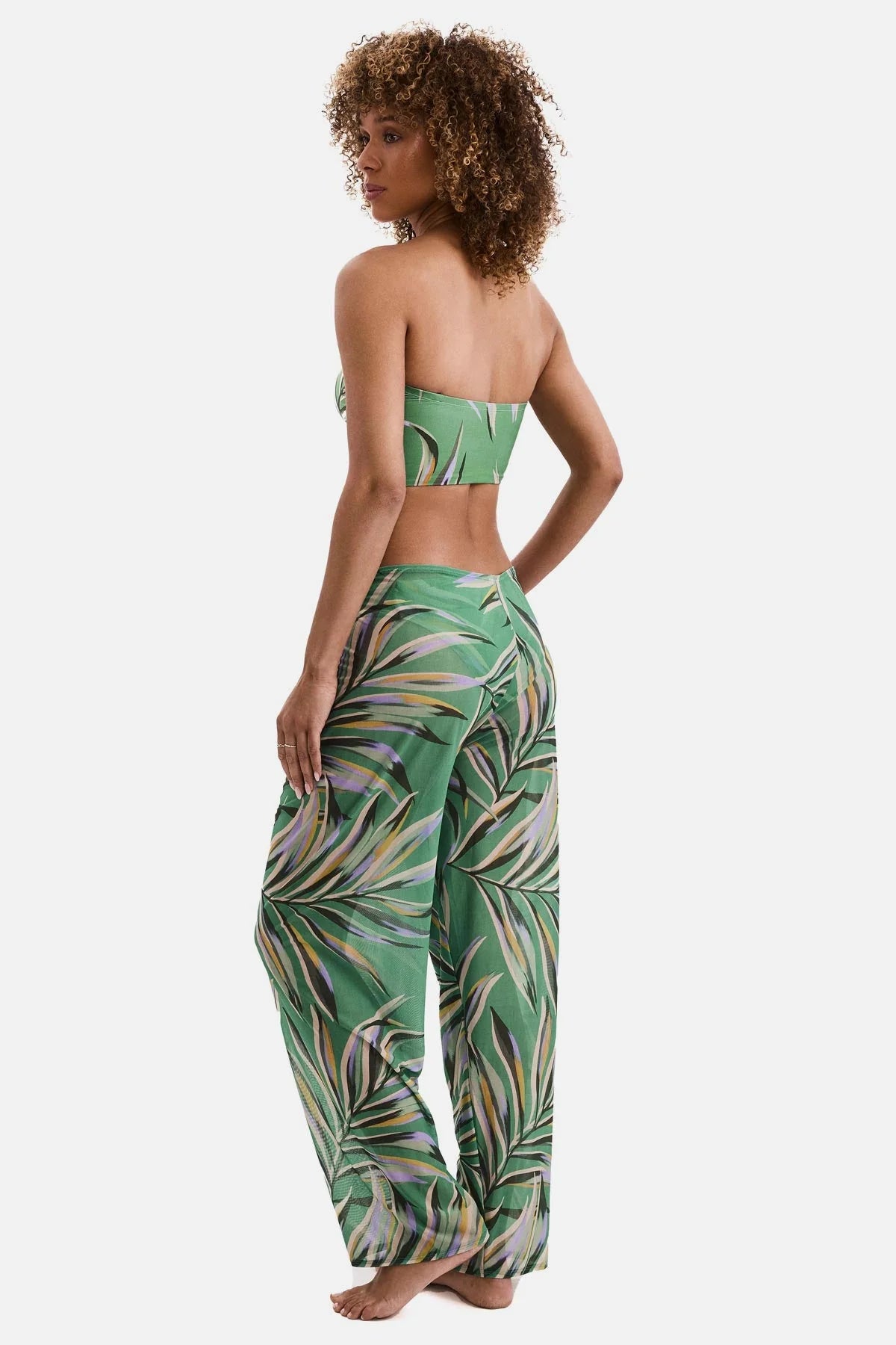 Riley Sarong Pant Coastal Leaves