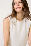 Demi Sleeveless Asymmetrical Sweater