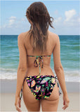 Bahamas Triangle Bikini Top Field Floral