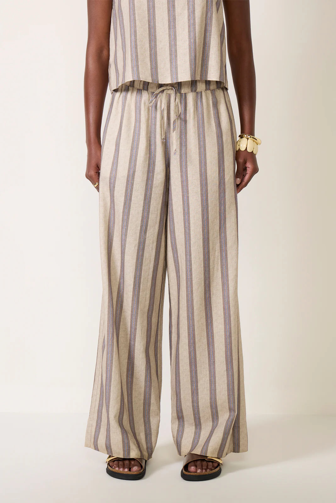 Leah Linen Stripe Pant