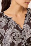 Paisley Blouson Blouse