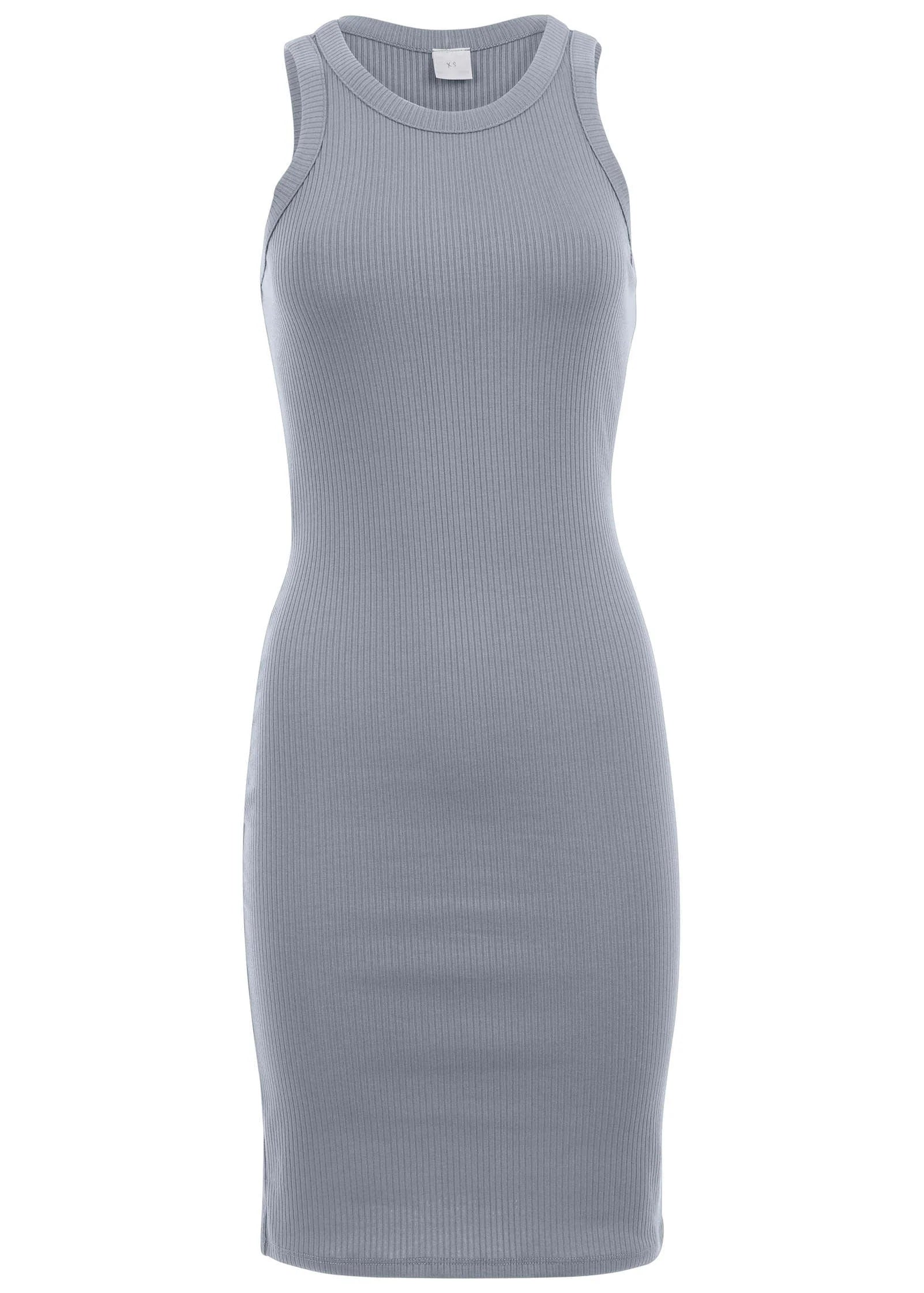Flexrib Mini Dress Seafog