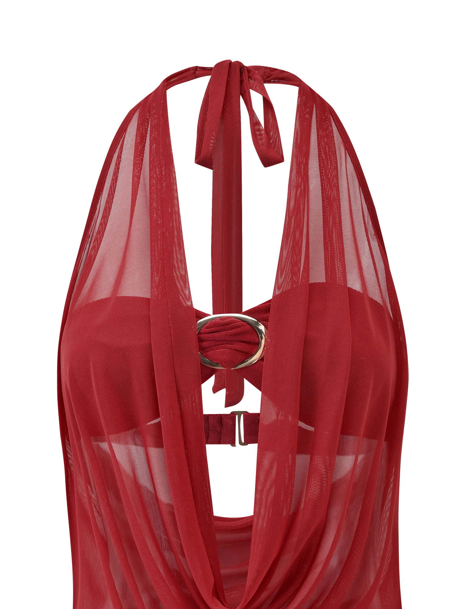 MAKENA TWO PIECE TOP RED