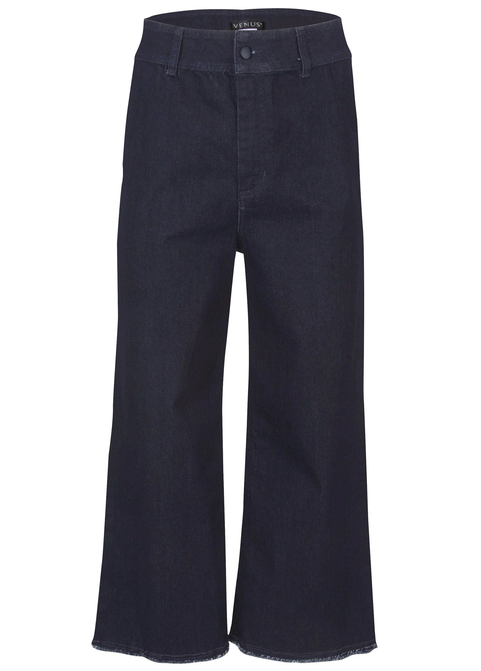 High Rise Wide Leg Jeans Dark Wash