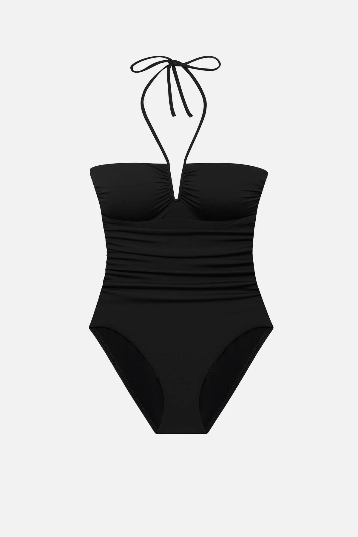 Sutton V Wire Bandeau One Piece Black