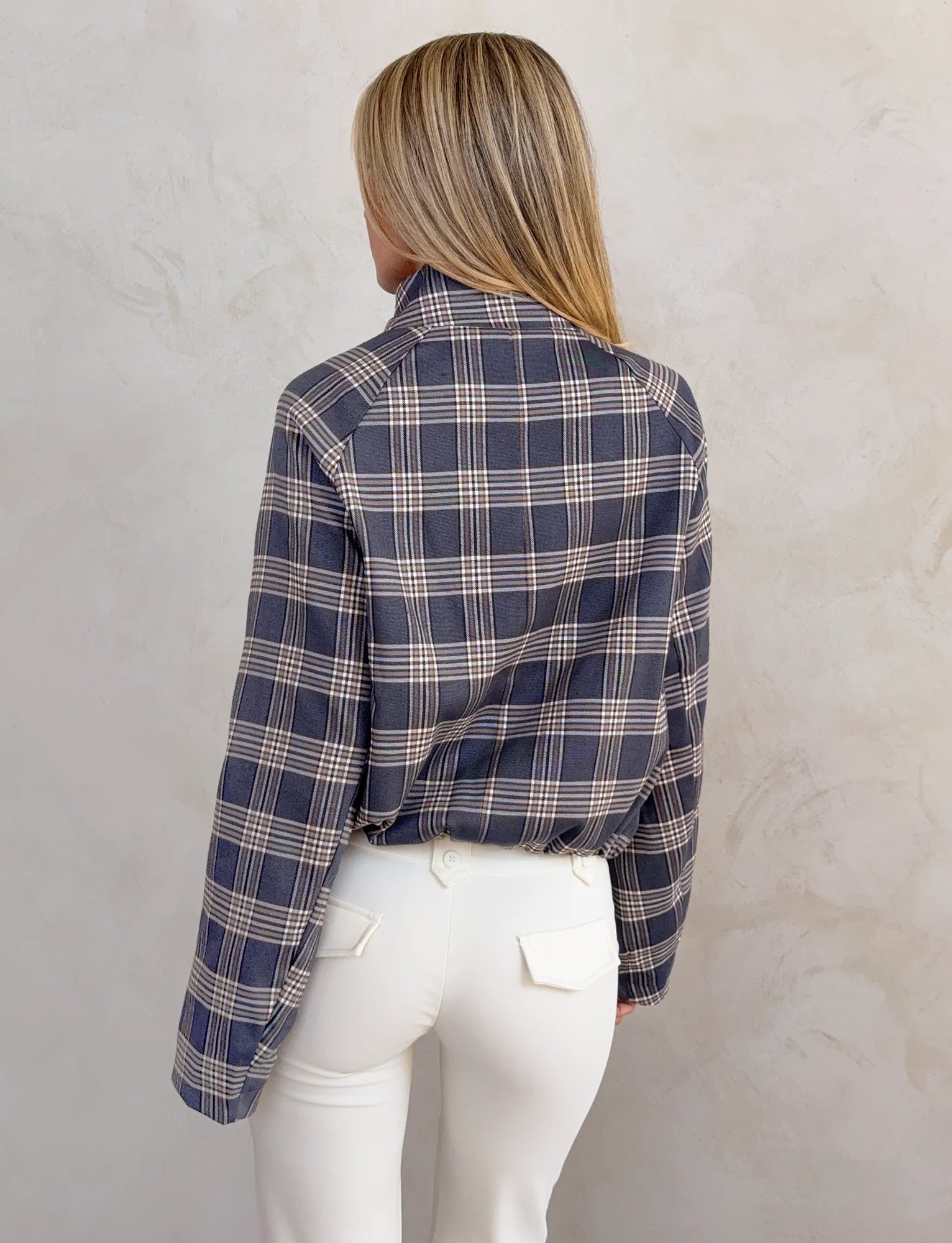 LENNEX JACKET GREY CHECK